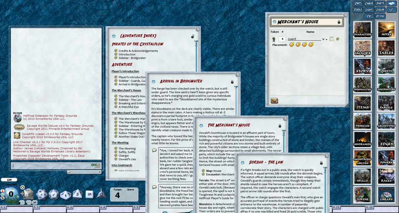 Fantasy Grounds - Hellfrost: Pirates of the Crystal Flow (Savage Worlds) Screenshot 0