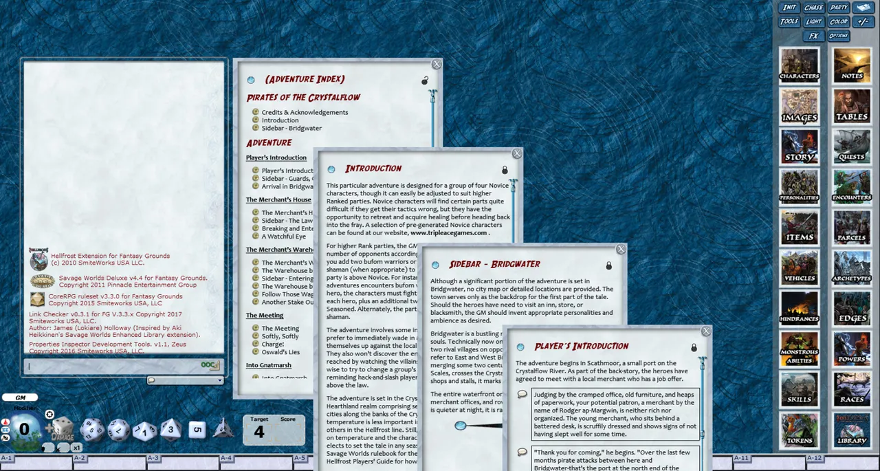 Fantasy Grounds - Hellfrost: Pirates of the Crystal Flow (Savage Worlds) Screenshot 3