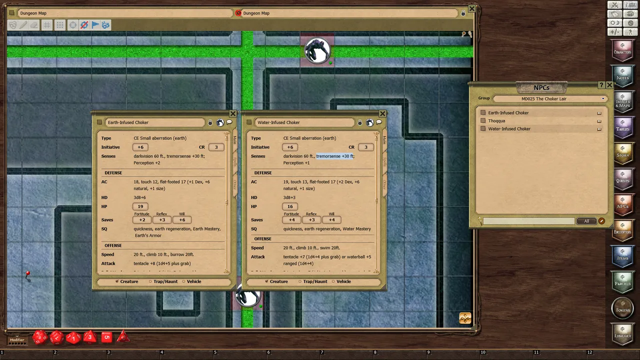 Fantasy Grounds - Mini-Dungeon #025: The Choker Lair (PFRPG) Screenshot 1