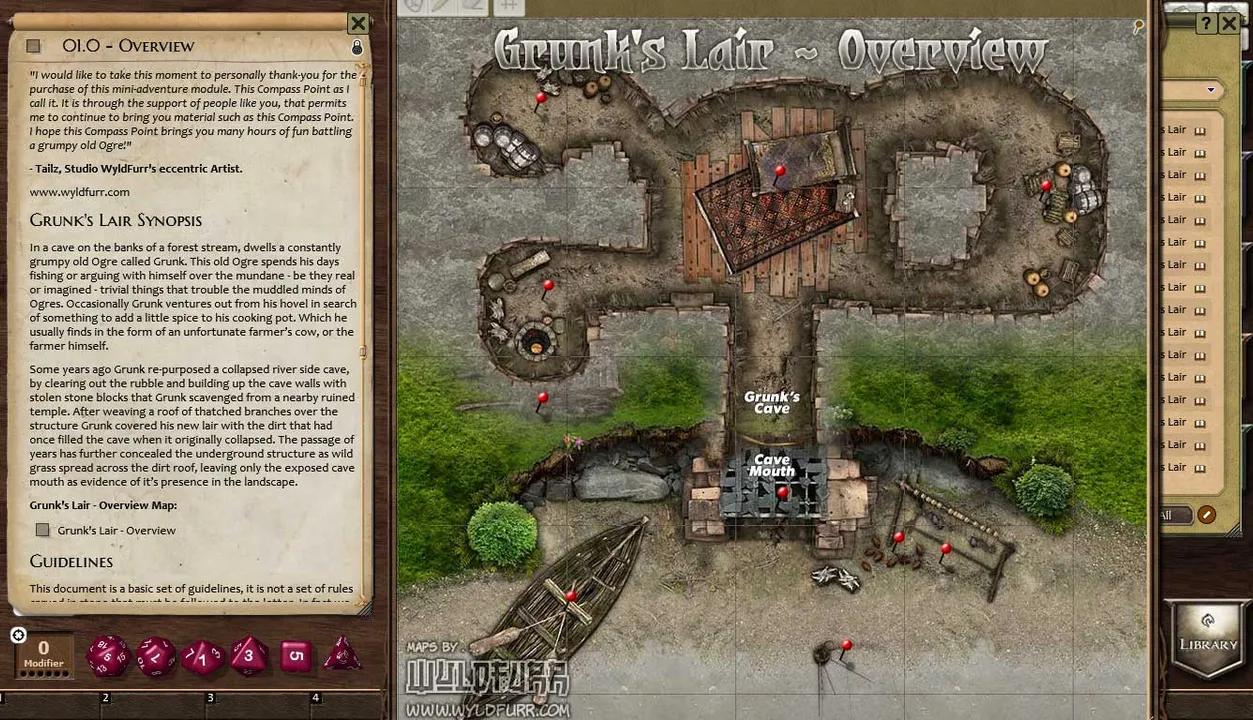 Fantasy Grounds - Compass Point 04 - Grunk's Lair (3.5E) Screenshot 3