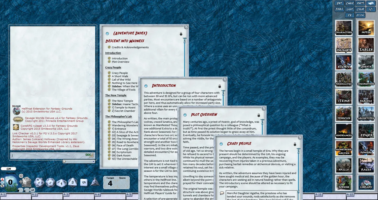 Fantasy Grounds - Hellfrost: Descent Into Madness (Savage Worlds) Screenshot 1