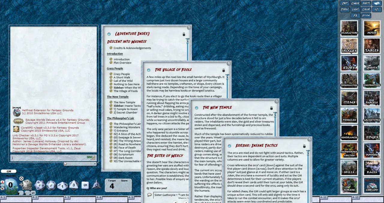 Fantasy Grounds - Hellfrost: Descent Into Madness (Savage Worlds) Screenshot 2