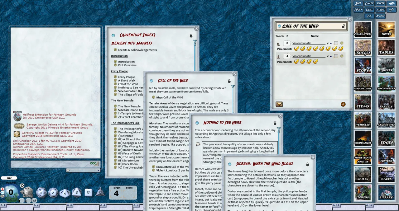 Fantasy Grounds - Hellfrost: Descent Into Madness (Savage Worlds) Screenshot 3