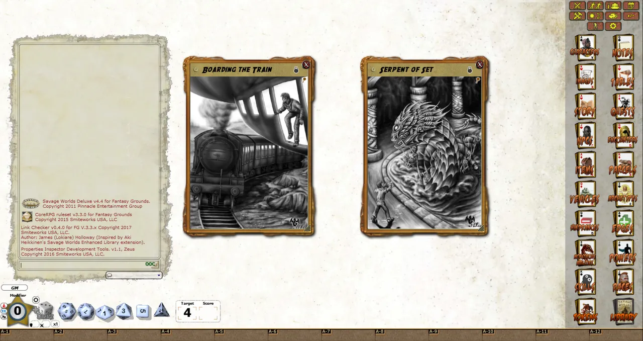 Fantasy Grounds - Daring Tales of Adventure 03: Treasure of the Templars (Savage Worlds) Screenshot 3