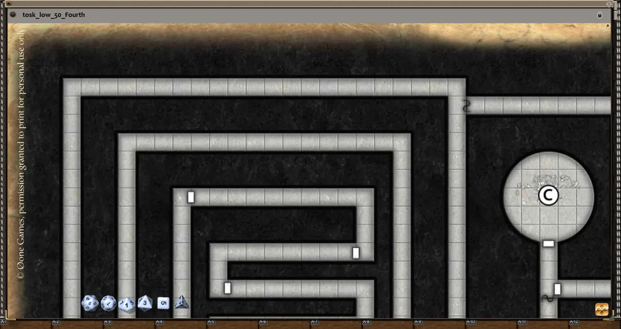 Fantasy Grounds - 0 one's Colorprints #1: Tomb of the Shadow King (Map Pack) Screenshot 0