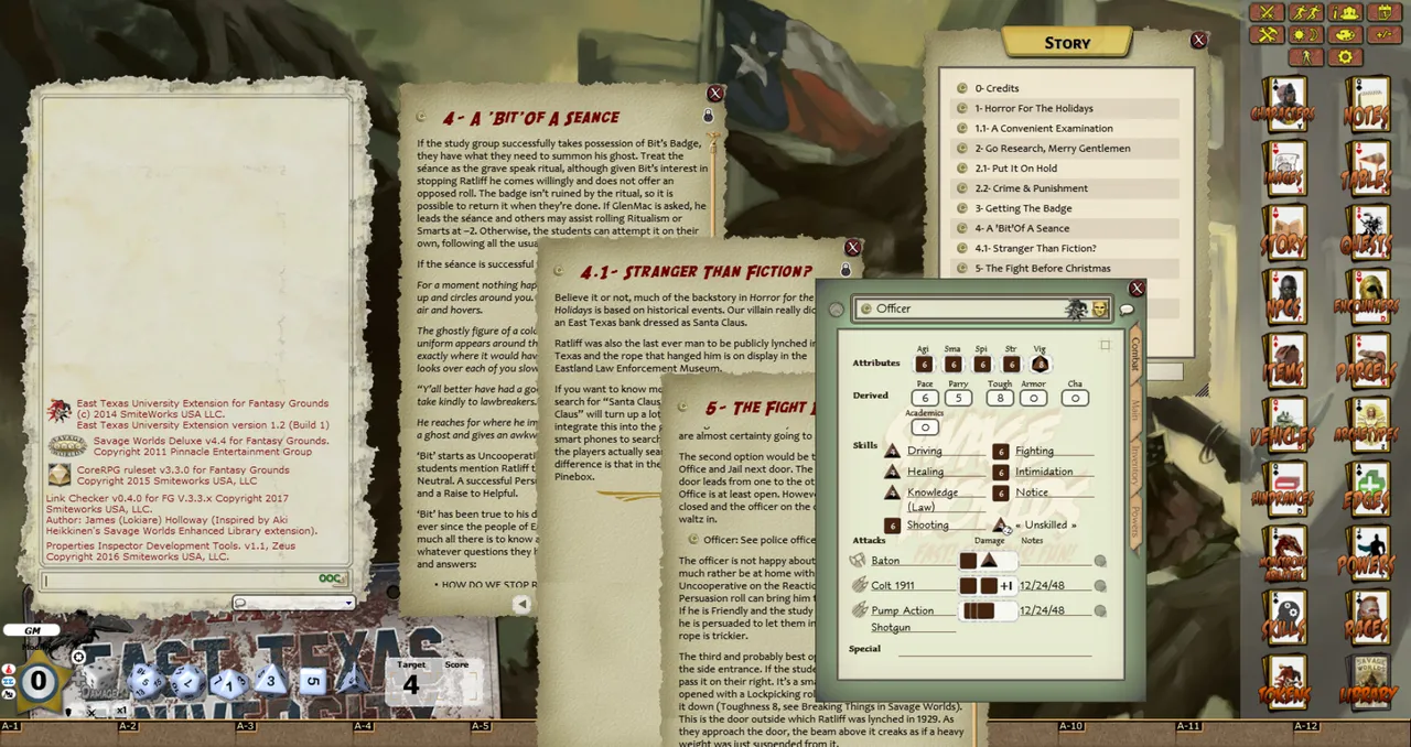Fantasy Grounds - ETU: Horror for the Holidays (Savage Worlds) Screenshot 1