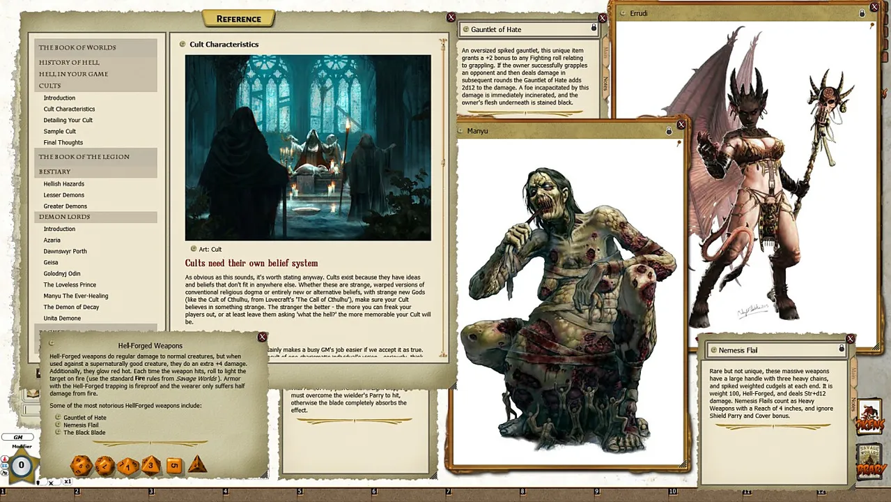 Fantasy Grounds - Codex Infernus: The Savage Guide to Hell (Savage Worlds) Screenshot 3