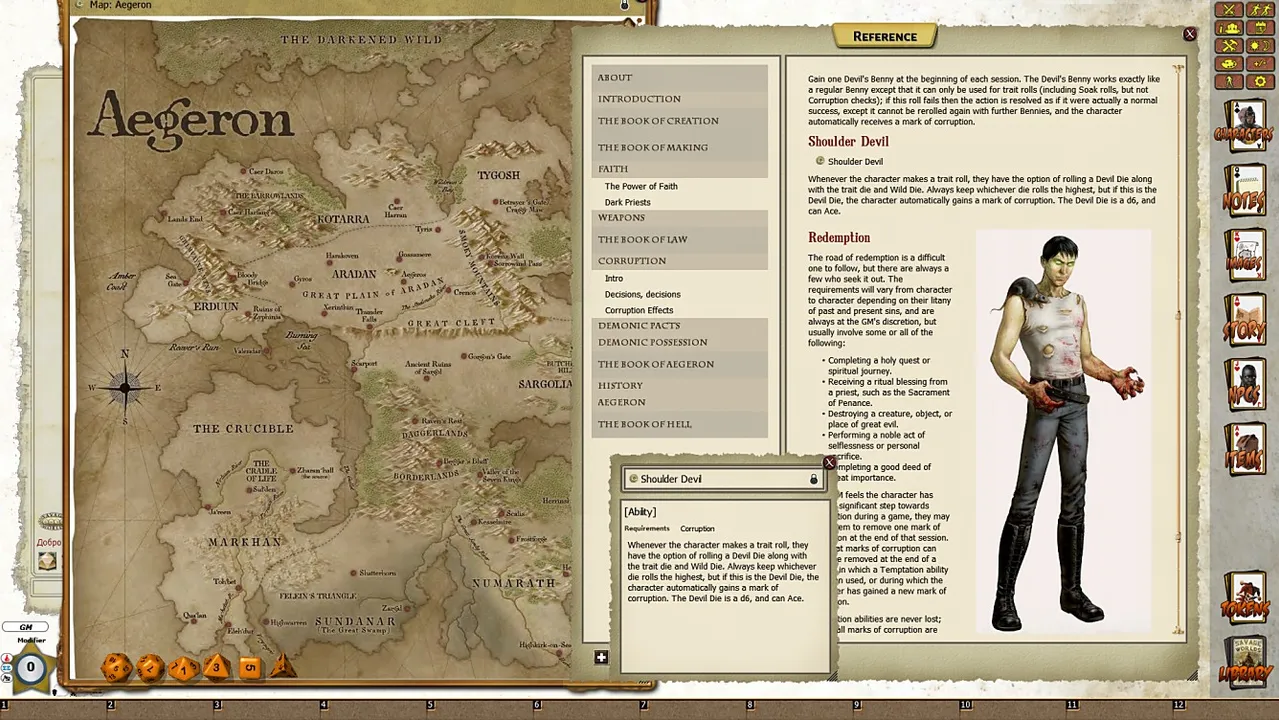 Fantasy Grounds - Codex Infernus: The Savage Guide to Hell (Savage Worlds) Screenshot 2