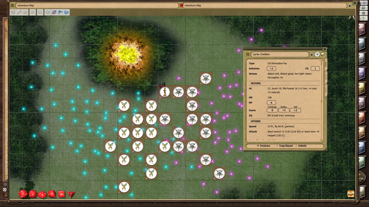 Fantasy Grounds - Mini-Dungeon #030: The Burning Tree of Coilltean Grove (PFRPG) Screenshot 3
