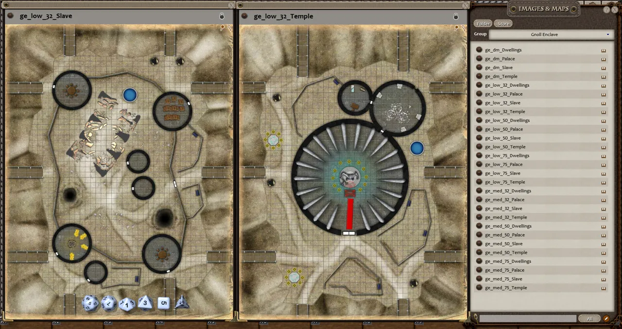 Fantasy Grounds - 0one's Colorprints #8: Gnoll Enclave (Map Pack) Screenshot 2