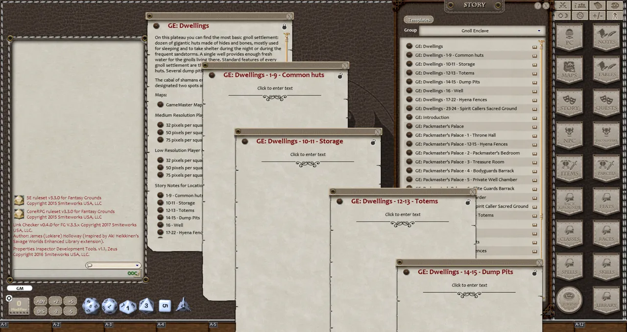 Fantasy Grounds - 0one's Colorprints #8: Gnoll Enclave (Map Pack) Screenshot 0