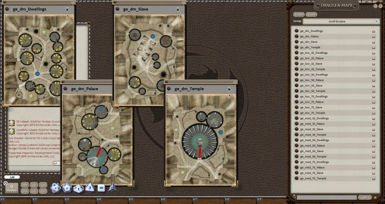 Fantasy Grounds - 0one's Colorprints #8: Gnoll Enclave (Map Pack) Screenshot 3