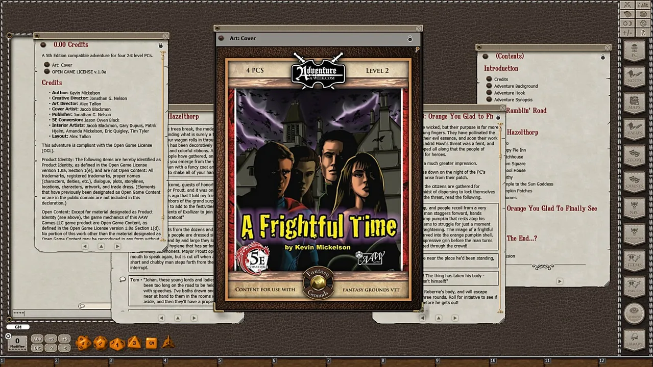 Fantasy Grounds - BASIC02: A Frightful Time (5E) Screenshot 0
