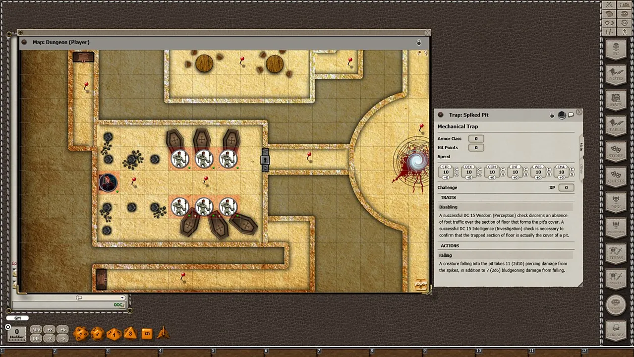 Fantasy Grounds - 5E Mini-Dungeon #021: Daenyr’s Return (5E) Screenshot 3