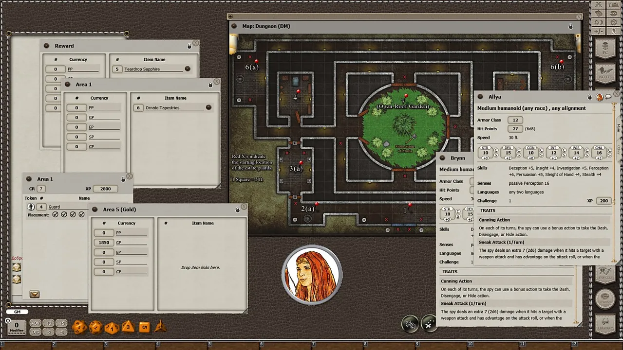Fantasy Grounds - Mini-Dungeon #024: The Lapis Maiden of Serena Hortum (5E) Screenshot 1