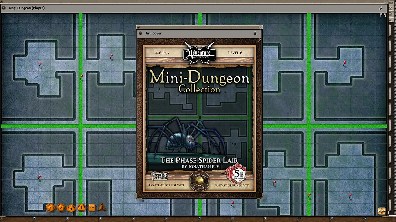 Fantasy Grounds - Mini-Dungeon #025: The Phase Spider Lair (5E) Screenshot 0