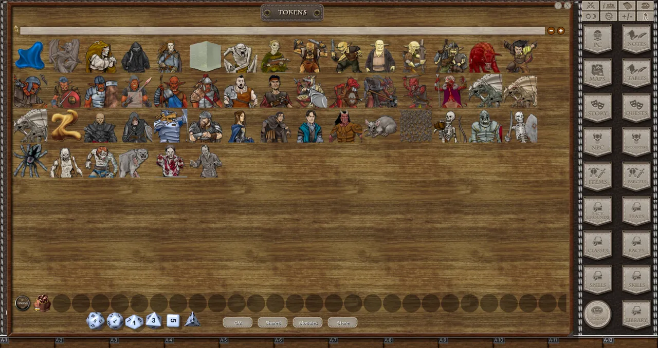Fantasy Grounds - H1-Castle of Shadows 4E Fantasy (Token Pack) Screenshot 1