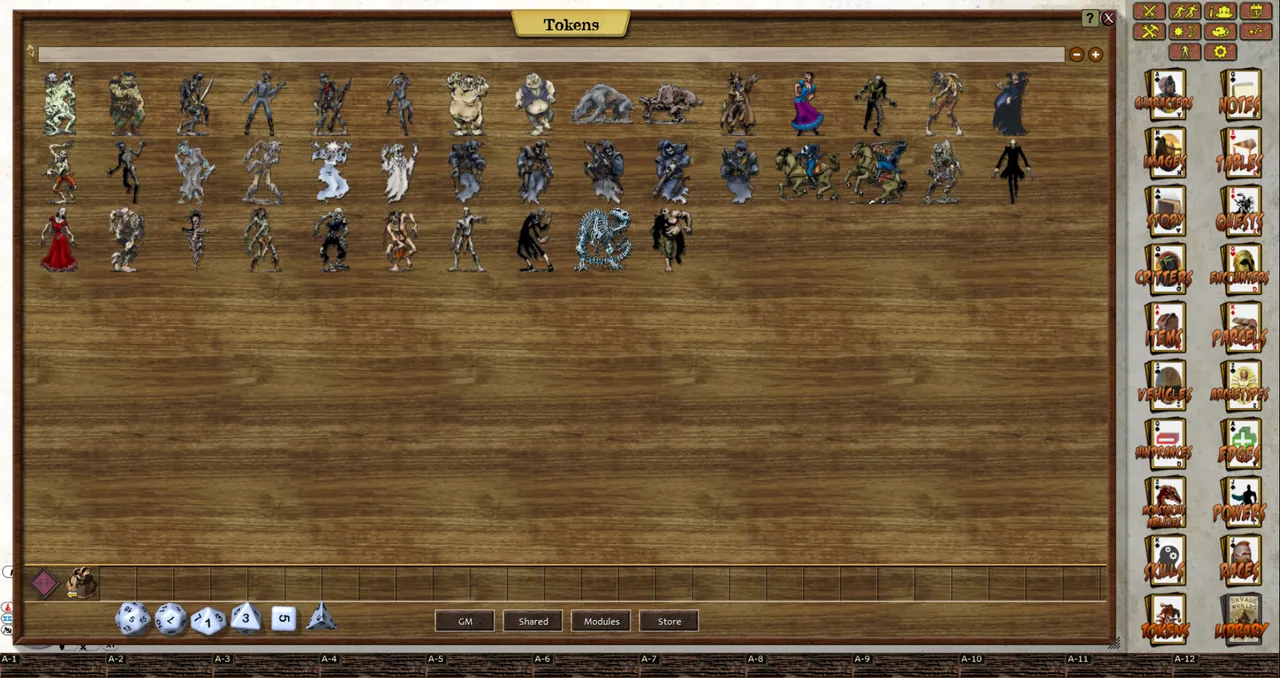 Fantasy Grounds - Cardstock Cowboys: Horrors of the Weird West (Token Pack) Screenshot 1