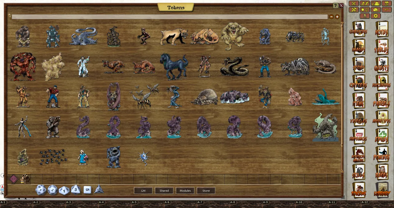 Fantasy Grounds - Cardstock Cowboys: Horrors of the Weird West (Token Pack) Screenshot 3