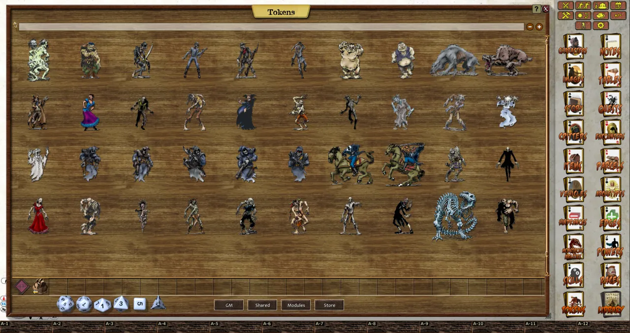 Fantasy Grounds - Cardstock Cowboys: Horrors of the Weird West (Token Pack) Screenshot 2