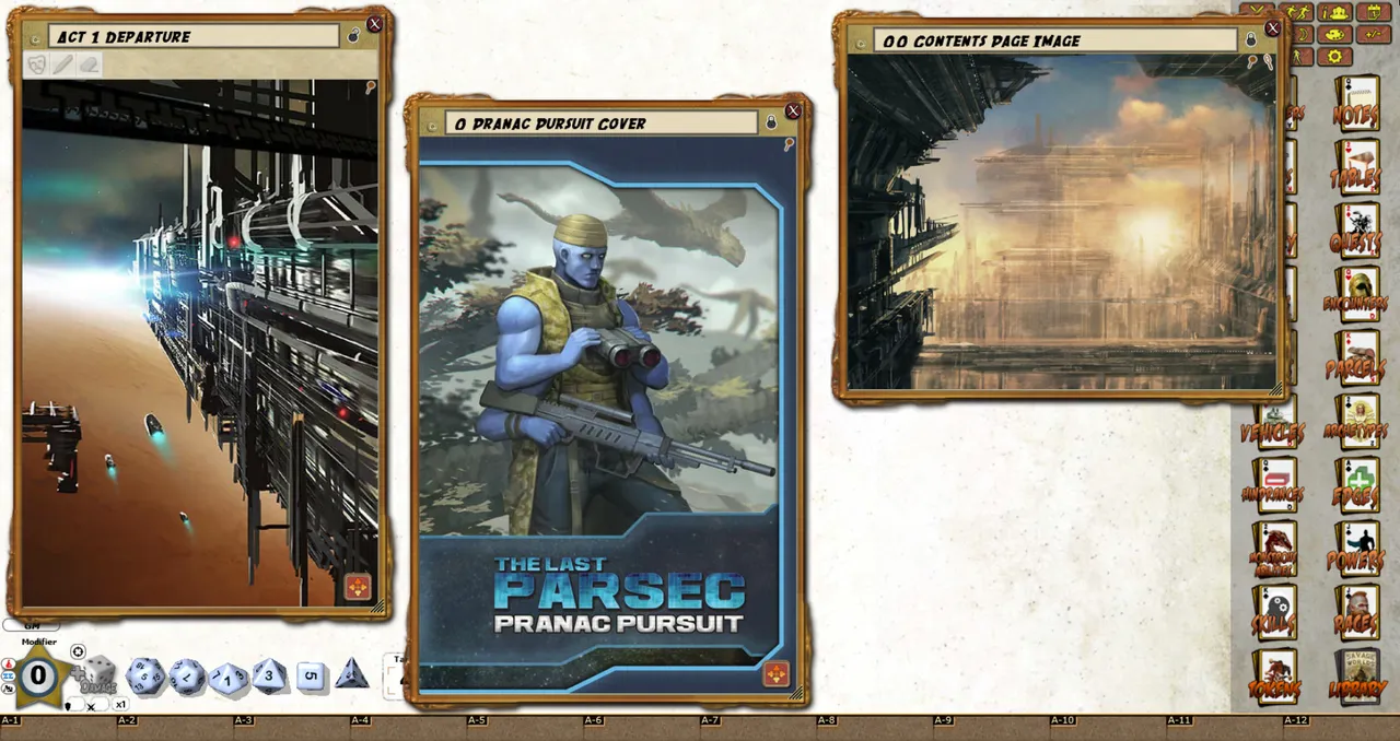 Fantasy Grounds - The Last Parsec: Pranac Pursuit (Savage Worlds) Screenshot 0
