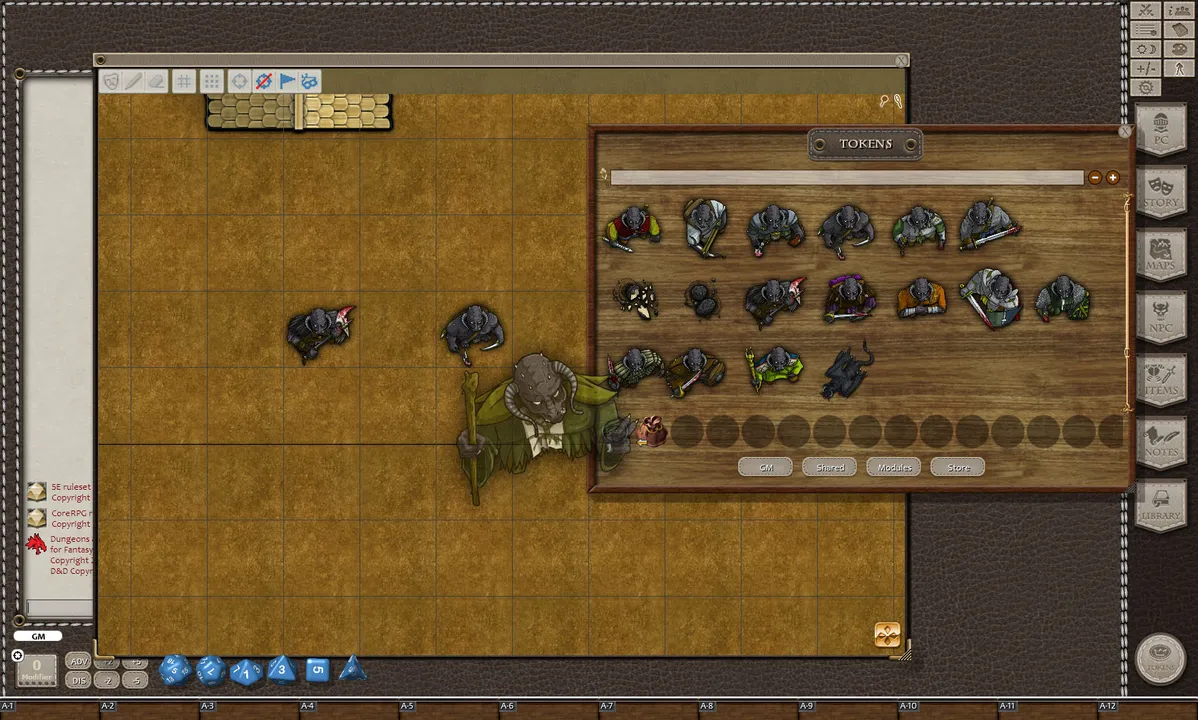 Fantasy Grounds - Black Dragons (Token Pack) Screenshot 1