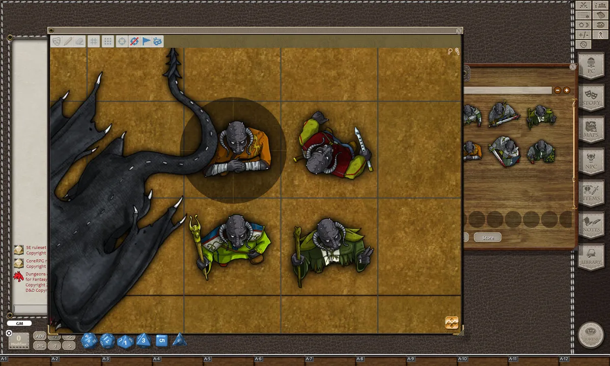 Fantasy Grounds - Black Dragons (Token Pack) Screenshot 3