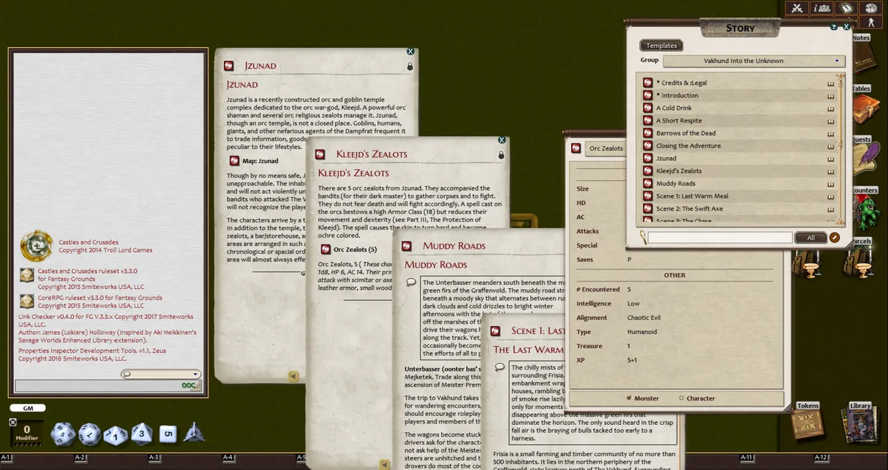 Fantasy Grounds - I1 Into the Unknown: Vakhund (Castles & Crusades) Screenshot 2