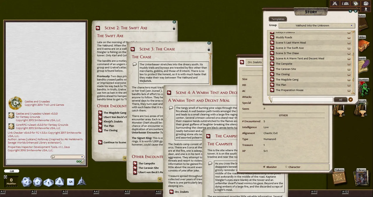 Fantasy Grounds - I1 Into the Unknown: Vakhund (Castles & Crusades) Screenshot 3