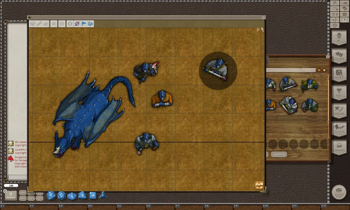 Fantasy Grounds - Blue Dragons (Token Pack) Screenshot 2