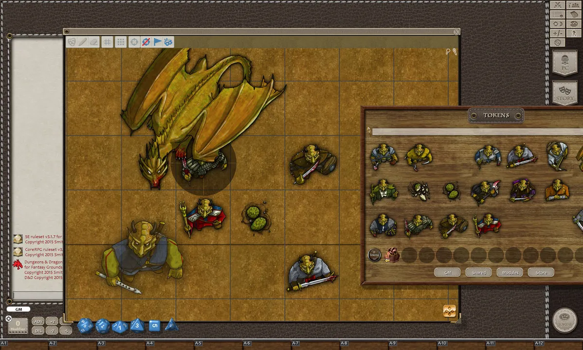 Fantasy Grounds - Bronze Dragons (Token Pack) Screenshot 2