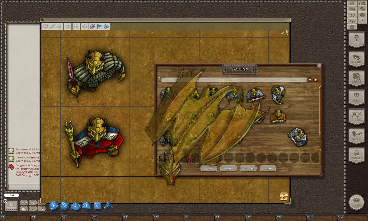 Fantasy Grounds - Bronze Dragons (Token Pack) Screenshot 1