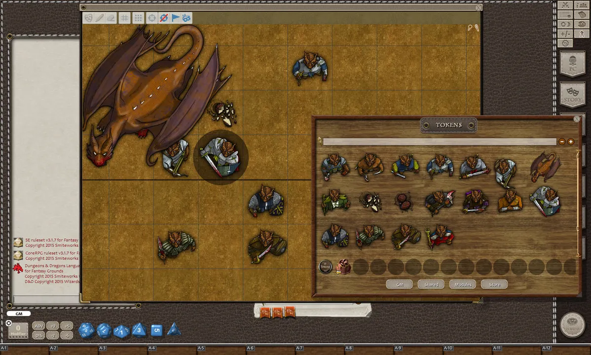 Fantasy Grounds - Copper Dragons (Token Pack) Screenshot 2