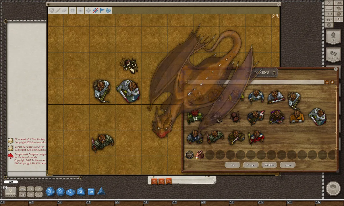 Fantasy Grounds - Copper Dragons (Token Pack) Screenshot 1