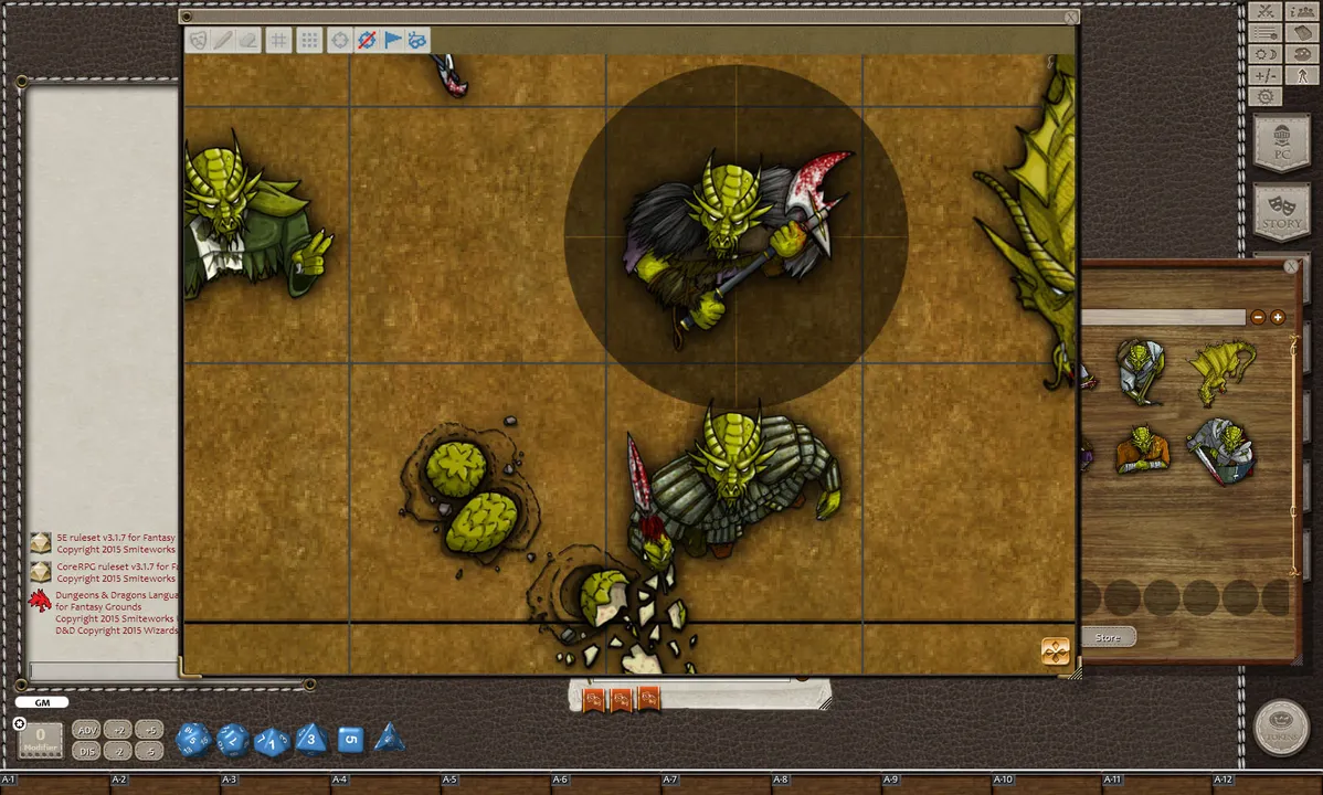 Fantasy Grounds - Gold Dragons (Token Pack) Screenshot 3
