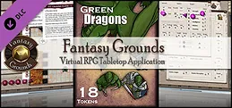 Fantasy Grounds - Green Dragons (Token Pack)