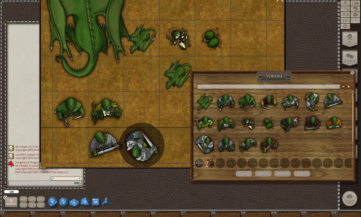 Fantasy Grounds - Green Dragons (Token Pack) Screenshot 2