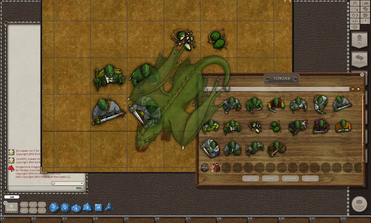 Fantasy Grounds - Green Dragons (Token Pack) Screenshot 1