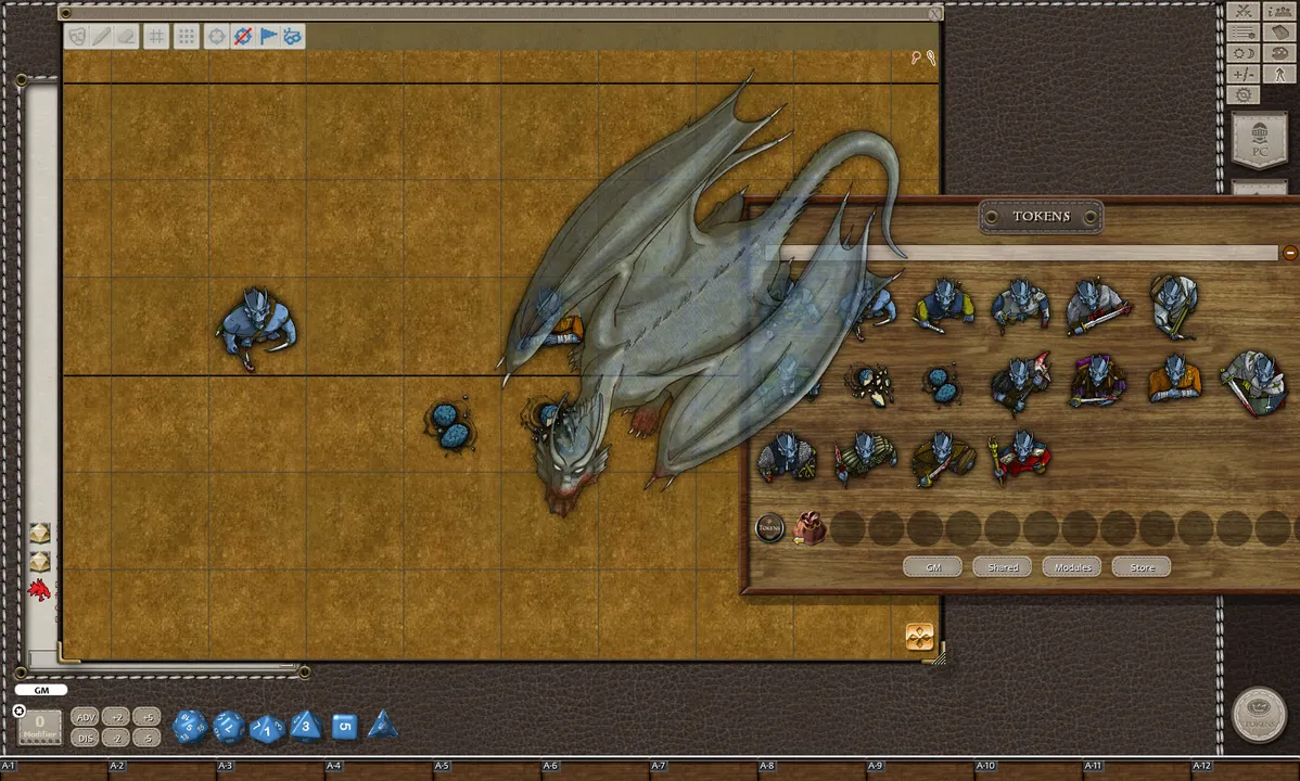 Fantasy Grounds - Silver Dragons (Token Pack) Screenshot 1