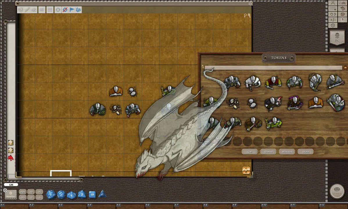 Fantasy Grounds - White Dragons (Token Pack) Screenshot 1