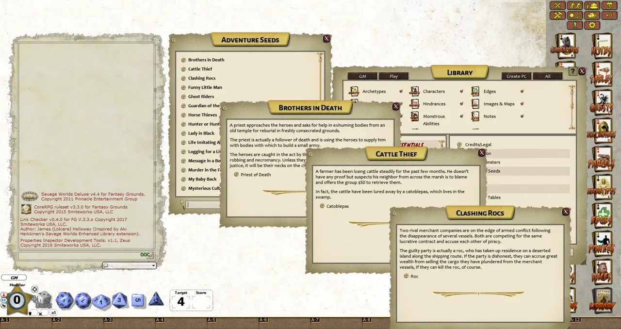 Fantasy Grounds - Fantasy Bestiary Toolkit (Savage Worlds) Screenshot 2