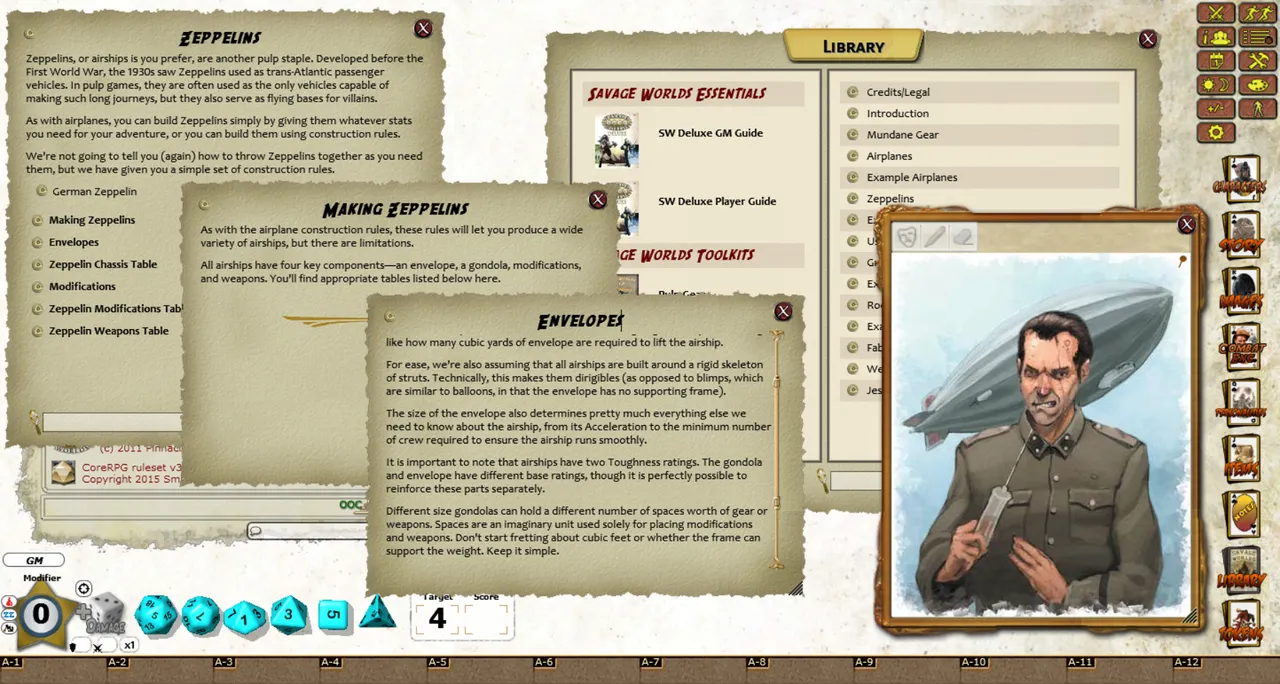 Fantasy Grounds - Pulp Gear Toolkit (Savage Worlds) Screenshot 0