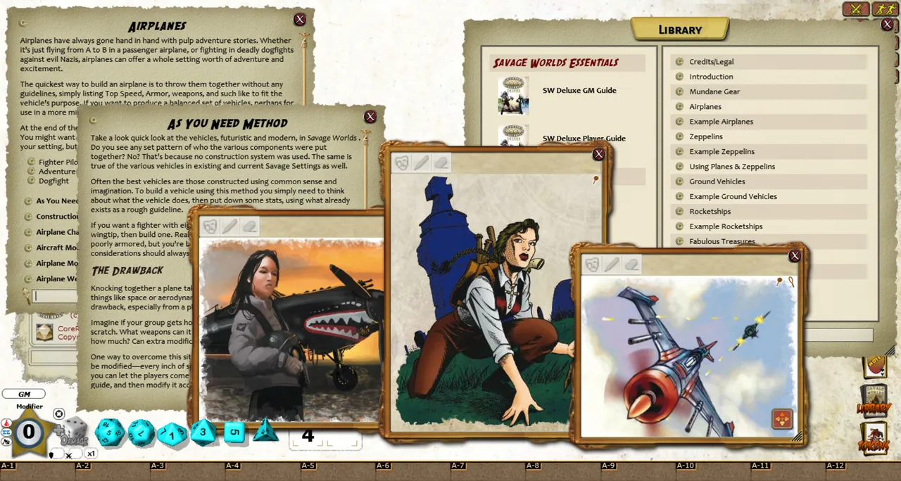 Fantasy Grounds - Pulp Gear Toolkit (Savage Worlds) Screenshot 2
