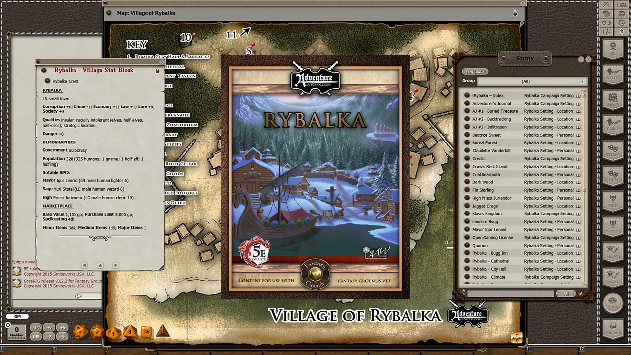 Fantasy Grounds - Rybalka (5E) Screenshot 0