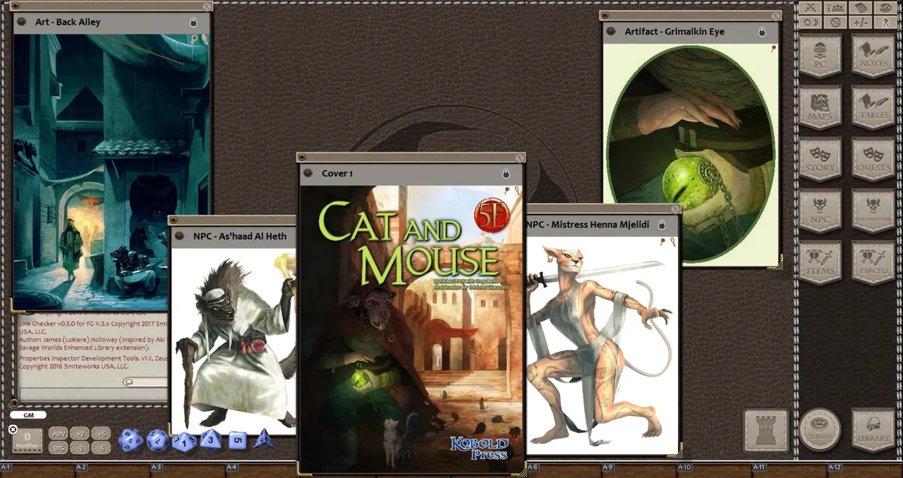 Fantasy Grounds - Cat & Mouse (5E) Screenshot 0