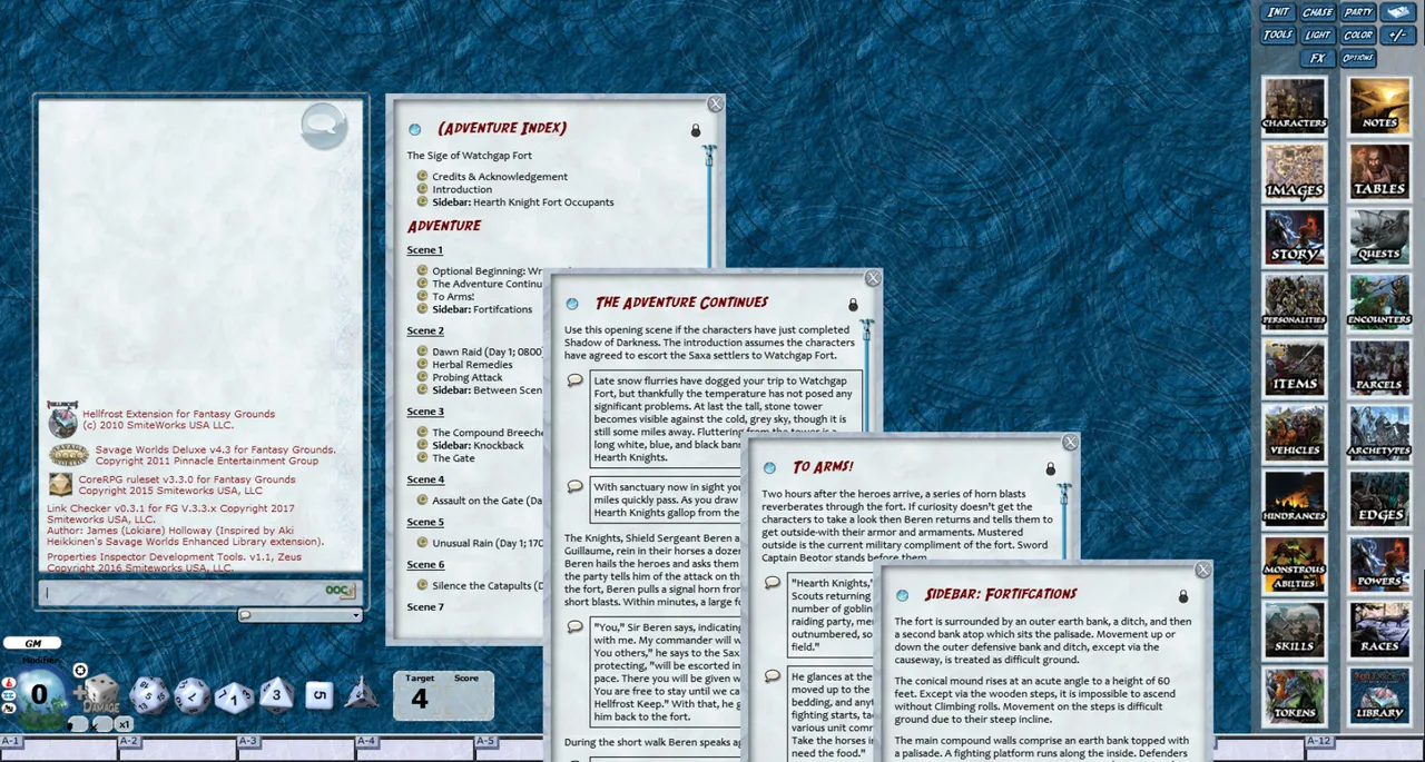 Fantasy Grounds - Hellfrost: Siege of Watch Gap Fort (Savage Worlds) Screenshot 1