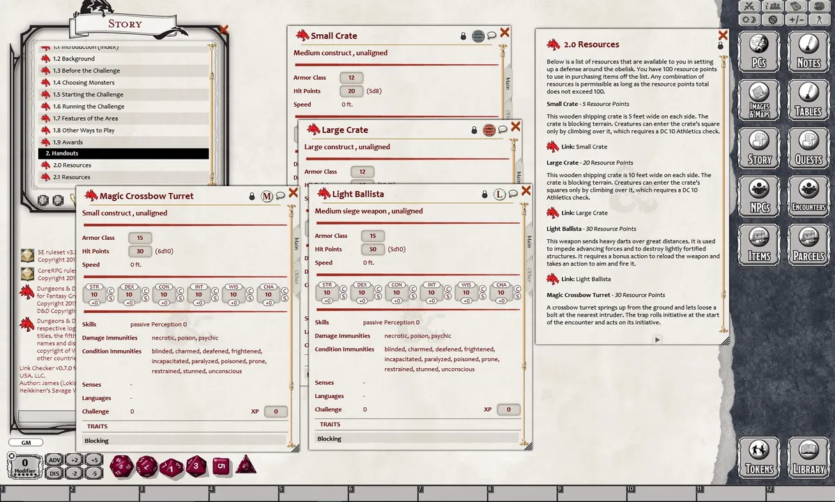 Fantasy Grounds - Dungeons & Dragons - Lair Assault: Attack of the Tyrantclaw (5E) Screenshot 2