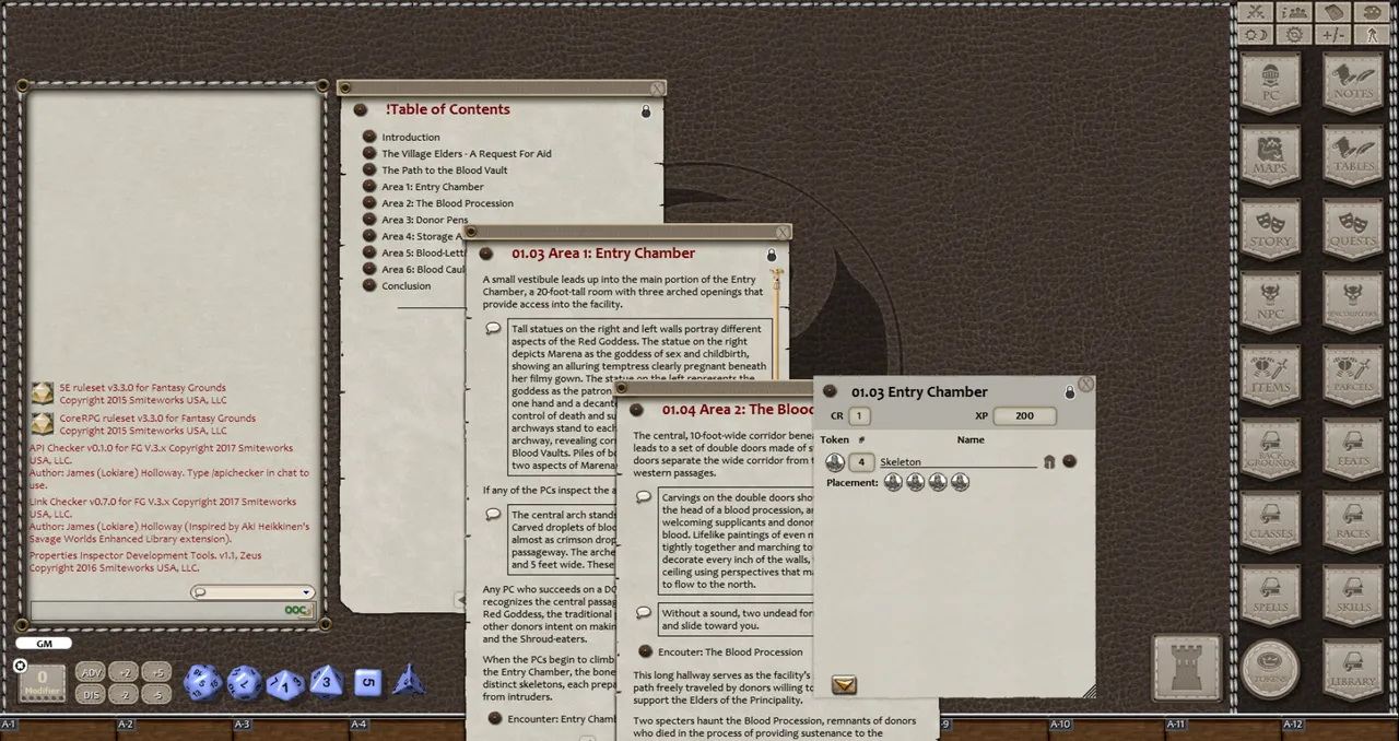 Fantasy Grounds - Blood Vaults of Sister Alkava (5E) Screenshot 1