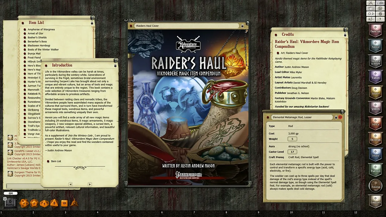 Fantasy Grounds - Into the Wintery Gale: Raider’s Haul (PFRPG) Screenshot 0