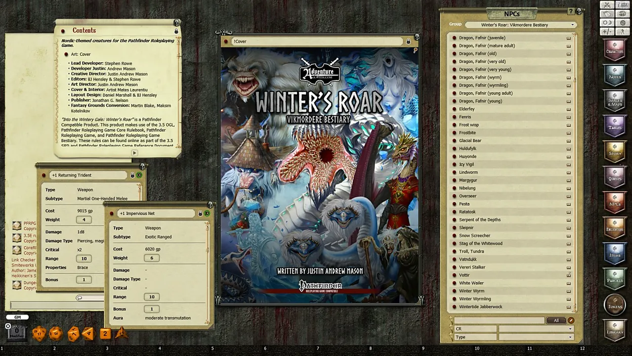 Fantasy Grounds - Winter’s Roar: Vikmordere Bestiary (PFRPG) Screenshot 0
